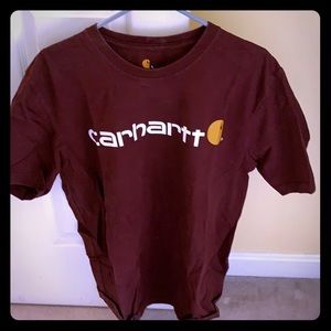Carhartt maroon t shirt